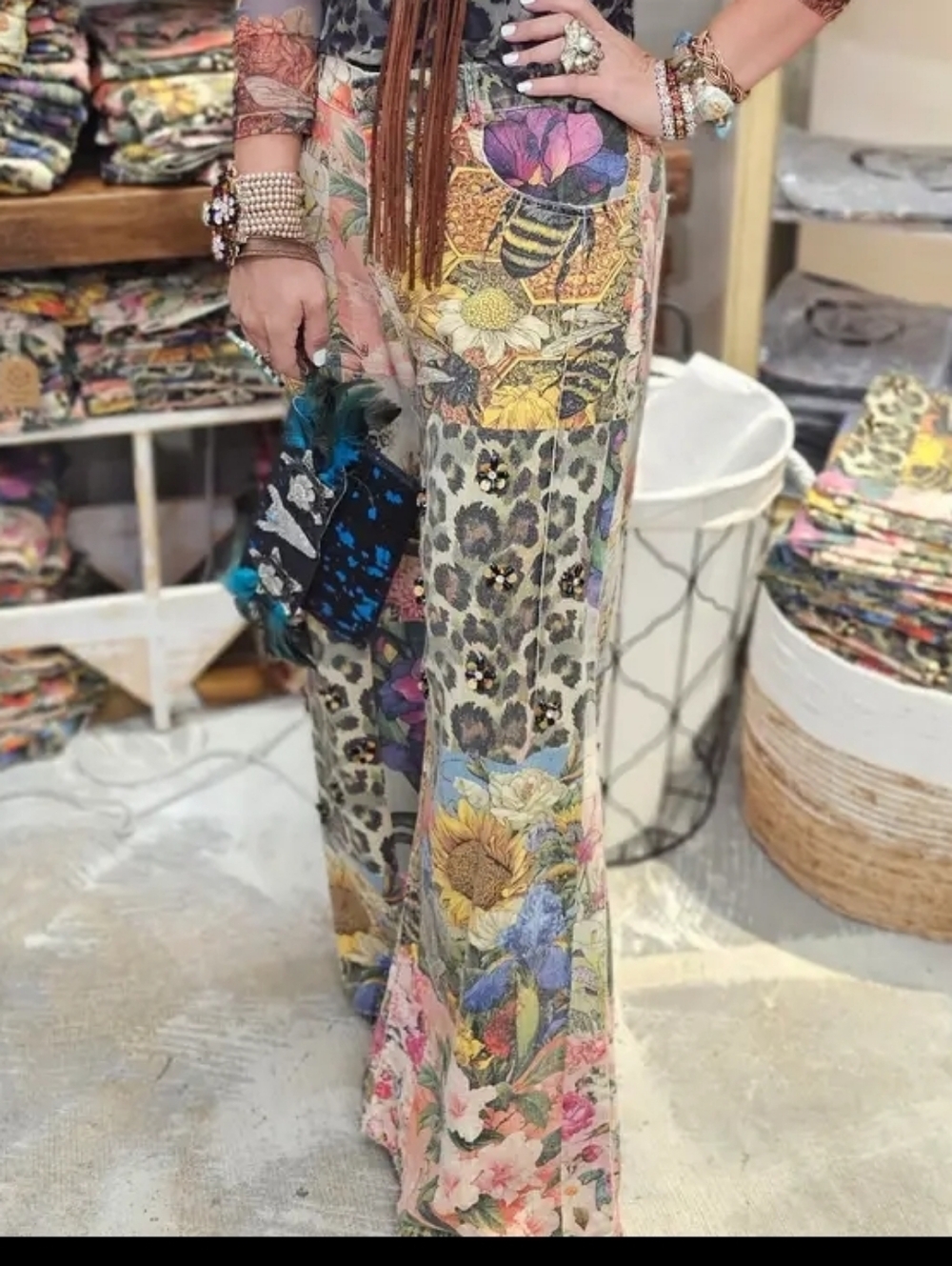A Rare Bird Leopard Garden Pants